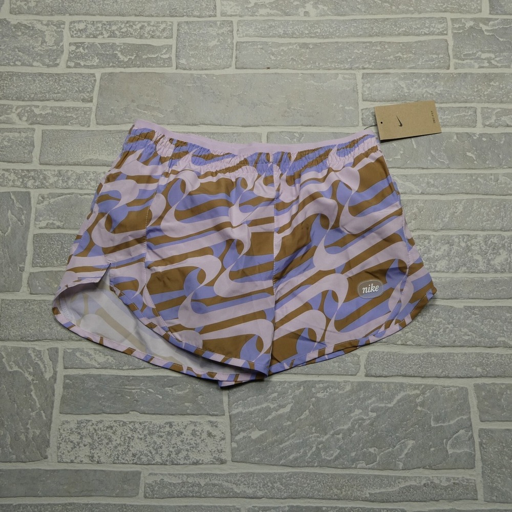 NWT Nike Running Shorts Womens M Dri Fit Lined Purple Lightweight Breathable